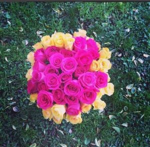 A luxury arrangement of roses in various shades, professionally styled for premium flower delivery in Beverly Hills