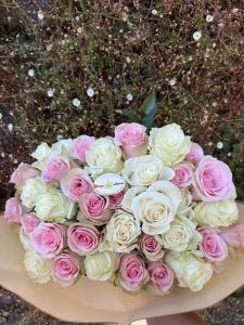 Luxury oceanfront floral arrangement for Malibu flower delivery.